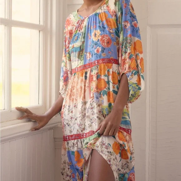 By Anthropologie Tiered Puff-Sleeve - Picture 3 of 11